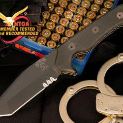Couteau Tops Sky Marshall Tanto Acier Carbone 1095 Manche G-10 TOPS KNIVES made In USA TPSKY01