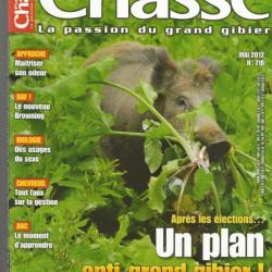 plaisirs de la chasse  mai 2012 n 718 , approche , browning, chevreuil, arc, sanglier ,