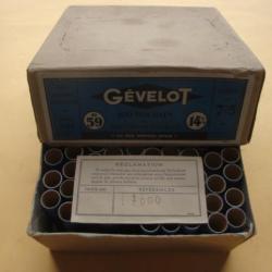 Boîte de 100 douilles cartons de calibre 14 mm GEVELOT