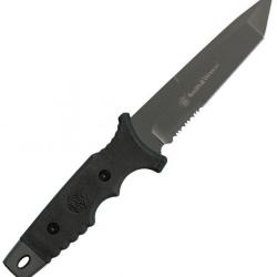Couteau Smith&Wesson Special Ops Tactical Tanto Serrated Acier 9Cr17 Manche Zytel SW7S