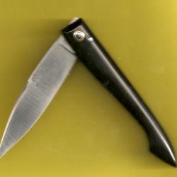 CAPUCIN POINTE de CORNE noire Couteau 21cm gravé GRATUIT Initiales