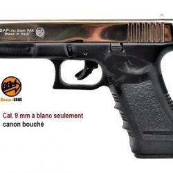 Pistolet Gap CHROME, réplique du Glock 17