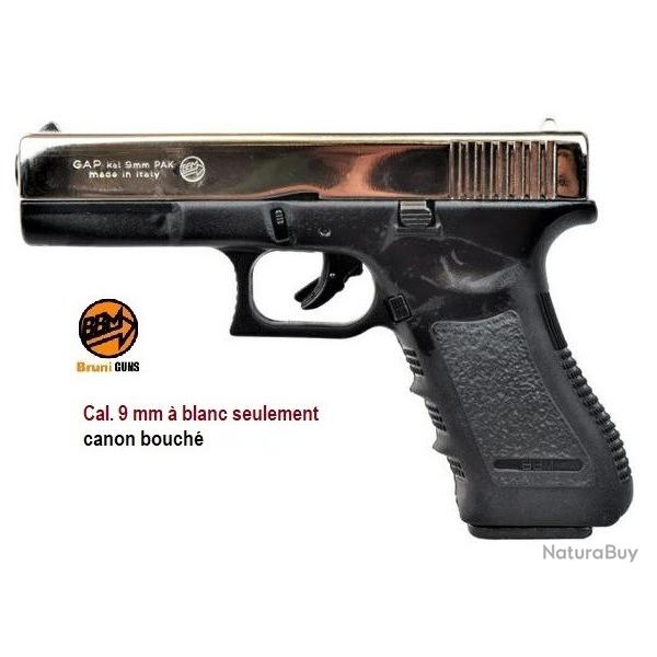 Pistolet Gap CHROME, rplique du Glock 17