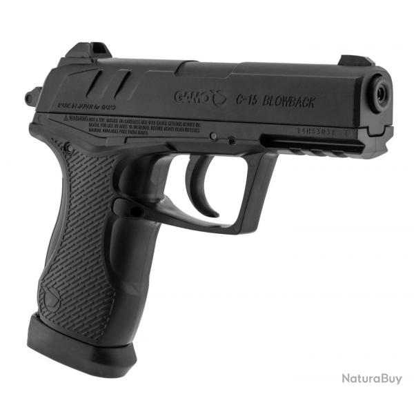 Pistolet CO2 Gamo C-15 Blowback Calibre 4.5 MM