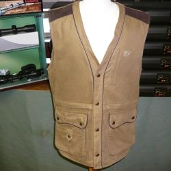 Gilet de chasse antique des années 1920-30 à boucle dans le dos pour homme, taille XS 36 - France