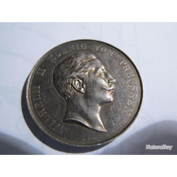 Medaille Argent WILHELM II  Dem Besten schutzen
