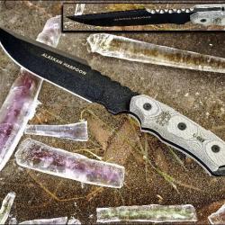 Couteau De Survie TOPS Alaskan Harpoon Acier 1095 Manche Micarta Tops Knive Made In USA TP906