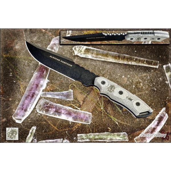 Couteau De Survie TOPS Alaskan Harpoon Acier 1095 Manche Micarta Tops Knive Made In USA TP906