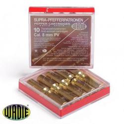 Boite de 10 Wadie Cartouches 9 mm SUPRA PEPPER (poivre)