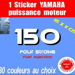 1 sticker YAMAHA 150 cv serie 2 moteur hors bord in bord bateau barque jet ski
