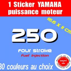 1 sticker YAMAHA 250 cv serie 2 moteur hors bord in bord bateau barque jet ski
