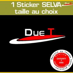 1 stickers SELVA Due T ref 4 moteur hors bord bateau pêche jet ski voilier