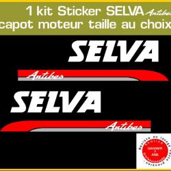 2 stickers SELVA Antibes serie 1 moteur hors bord bateau pêche jet ski voilier
