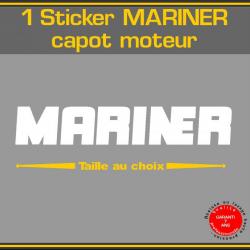 1 sticker MARINER serie 2 ref 4 moteur hors bord in bord bateau barque jet ski