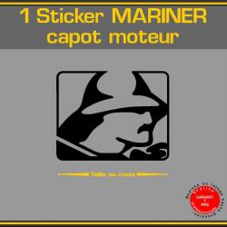 1 sticker MARINER serie 2 ref 5 capot moteur hors bord bateau barque voilier
