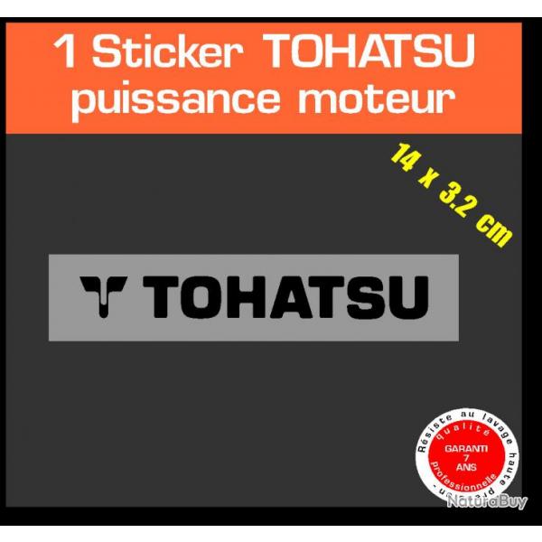 1 sticker TOHATSU serie 1 capot moteur hors bord in bord bateau barque jet ski