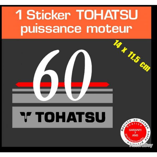 11 sticker TOHATSU 60 cv serie 1 moteur hors bord in bord bateau barque jet ski