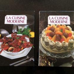 lot de 2 livres la cuisine moderne 2 tomes