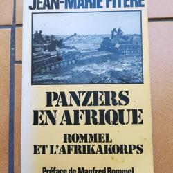 LIVRE PANZER EN AFRIQUE ROMMEL ET L AFRIKAKORPS JEAN MARIE FITERE
