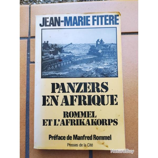 LIVRE PANZER EN AFRIQUE ROMMEL ET L AFRIKAKORPS JEAN MARIE FITERE