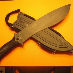 Buschraft Couteau de Survie Machette Kershaw Camp 10 Lame Carbone Etui KS1077