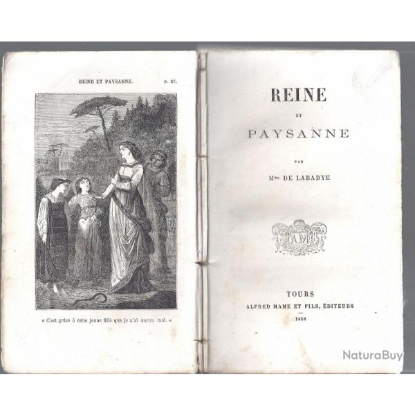 - Reine et paysanne, la cabane de pche , par Mme De Labadye, 1868 - Anne: 1868 - Etat: en bon tat