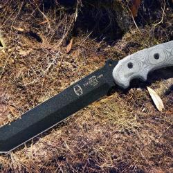 Couteau Tactical Tops Anaconda Woodmaster Lame Carbone 1095 Tops Knives Micarta Made In USA TPAN9