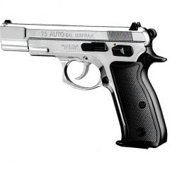 Pistolet à blanc  Mod. Auto 75  Nickelé Chrome Cal. 9mm / Réplique CZ