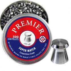 PLOMB  Crosman Premier  MATCH  « PLAT »  4.5 mm  Boite de 500