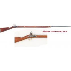 Réplique  Fusil francai  1806 avec baionette Crosse Bois