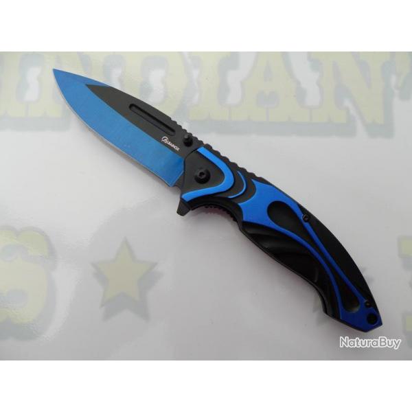 Couteau Pliant TRIBAL Lame de 8.7 cm / Bleu et Noir