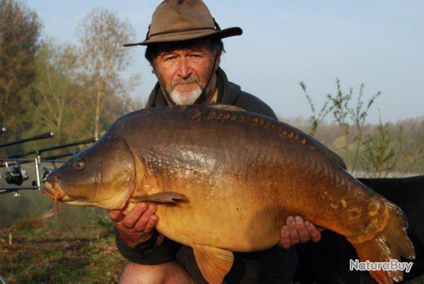 Vosges. Il pêche une carpe de 4 kg et 70 cm dans un étang à  Fresse-sur-Moselle