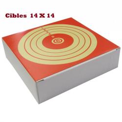 Cible Carton  14 X 14  (paquet de 100)
