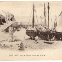 CPA- Ile de Croix-Vue de Port-Lay  N° 1305