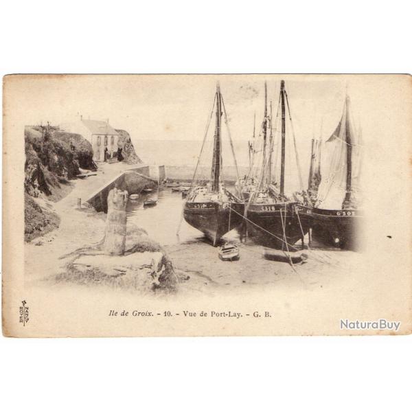 CPA- Ile de Croix-Vue de Port-Lay  N 1305