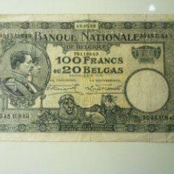 1 BILLET 100 FRANCS BELGE 1932