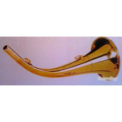 Corne D'appel / Trompe De Chasse En Laiton 45cm - Déco Sanglier