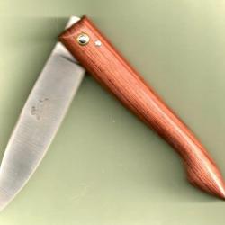 CAPUCIN cocobolo GRATUIT gravé Initiales Couteau en bois précieux