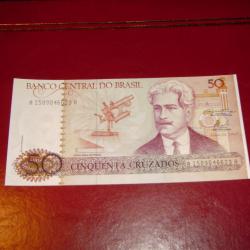 1 billet de banque Centrale du Brésil 50 Cruzados