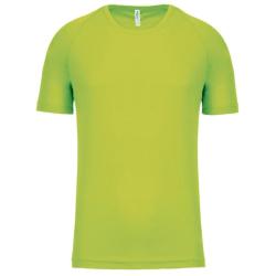 Tee shirt respirant &agrave; sechage rapide lime