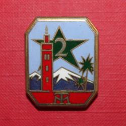 INSIGNE 2 RTM (TROUPES COLONIALES) 1947/1962