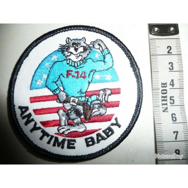 PATCH INSIGNE ANYTIME BABY F14 TOMCAT US AIR FORCE 1970PATCH INSIGNE ANYTIME BABY F14 TOMCAT US AIR