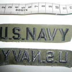 PATCH INSIGNE ORIGINAL US NAVY ( POST WAR ) vert  ( marine bateau cuirassier boat