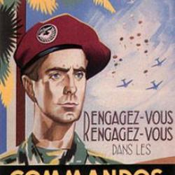 AFFICHE MILITAIRE PARACHUTISTES COLONIAUX 50cm X 70cm 9,90� !!!!!!!!!