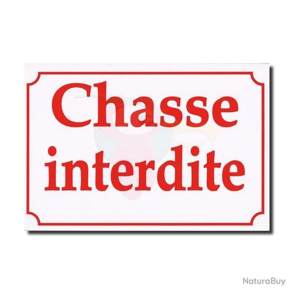 Panneau "CHASSE INTERDITE"