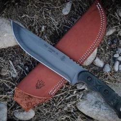 Couteau de Survie TOPS Tex Creek XL Hunter Survival Carbone 1095 Tops Knives Made In USA TPTEXXL