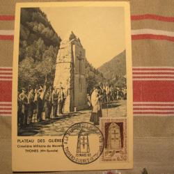 Carte  postale commémorative Mémoire des résistants  Libération de METZ 1963 / 64 Collector