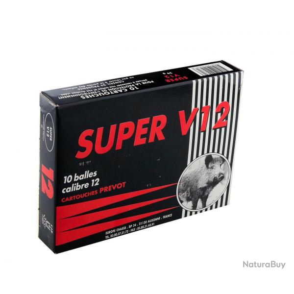 Balle Subsonique Prvot Super V12 Demie-Blinde Calibre 12/67