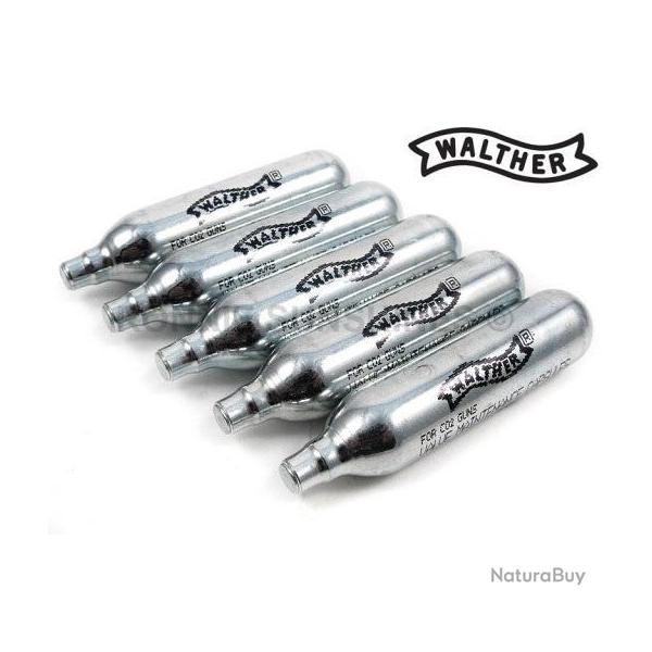 Entretenir avec CAPSULE  Walther Co2 + Huile pour Maintenance de valve  par 5 pour pistolet a plomb