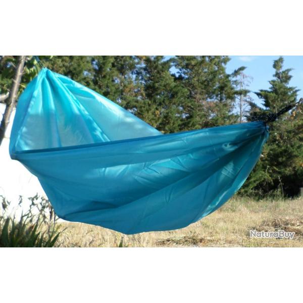 14,90 $ Hamac toile de parachute pratique et confortable,randonne,fourgon,bateau,camping ( Bleu)